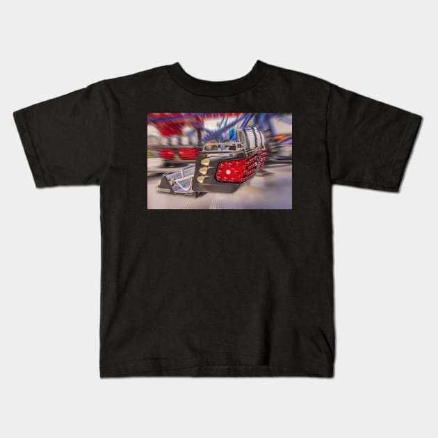 Twist car townmoor hoppings Kids T-Shirt by tynesidephotos